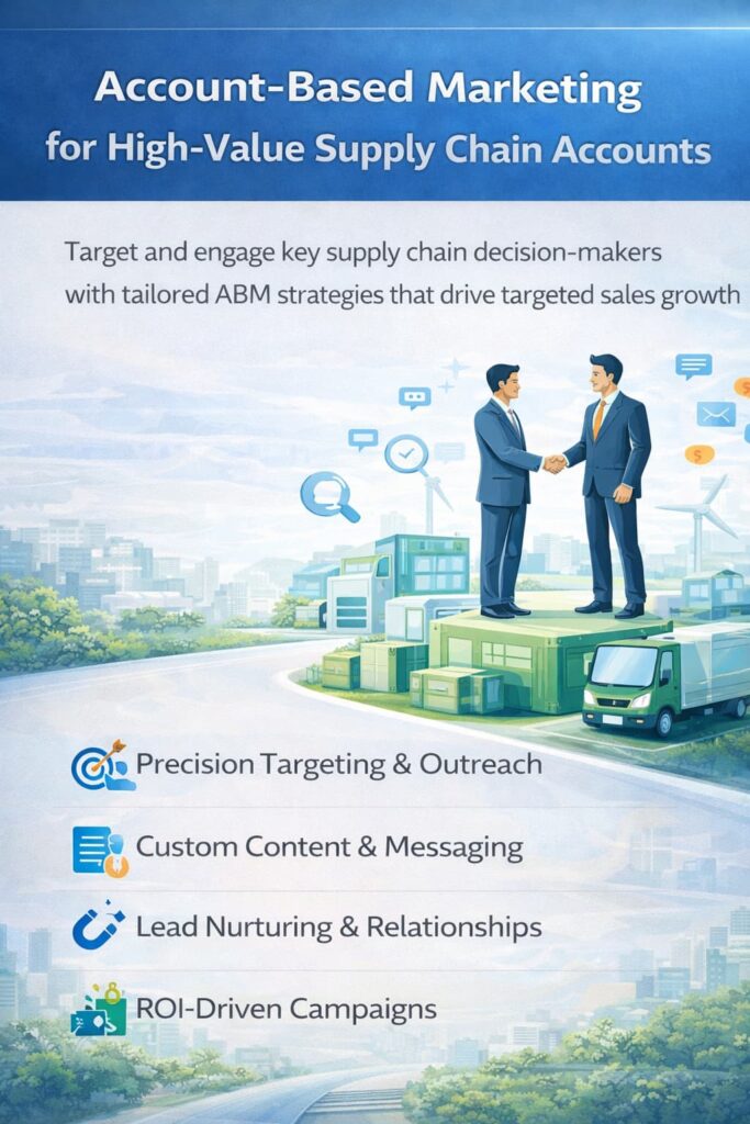 Account based marketing for high value supply chain clients