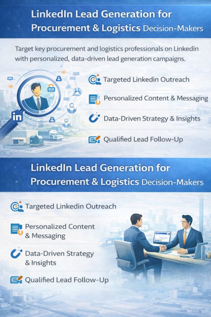 LinkedIn lead generation for procurement and logistics decision makers