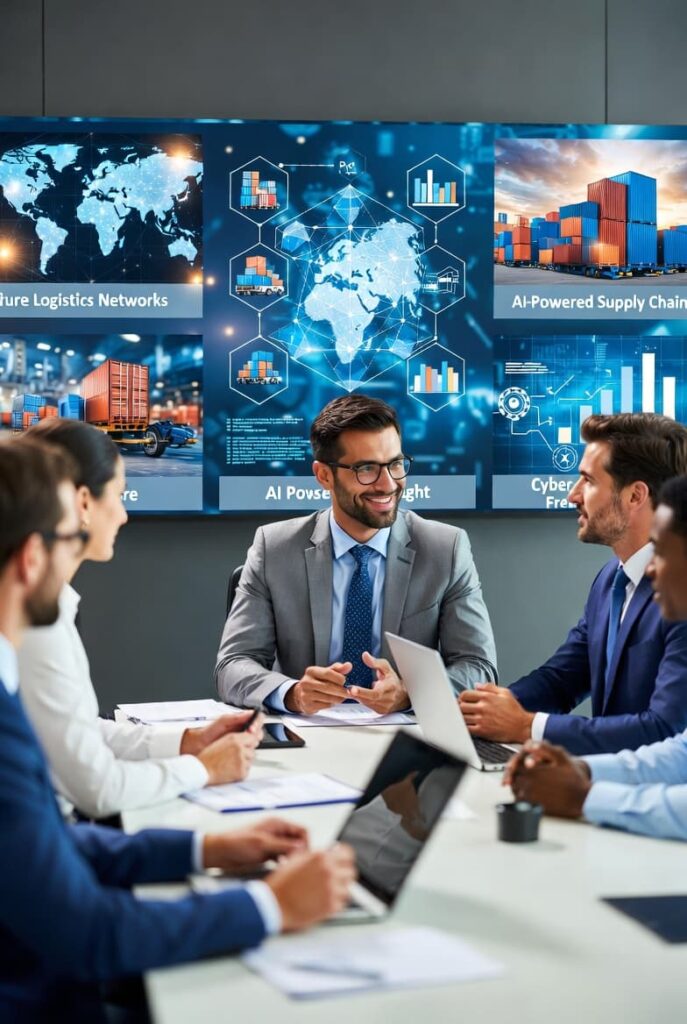 Supply chain analytics dashboard showing marketing ROI